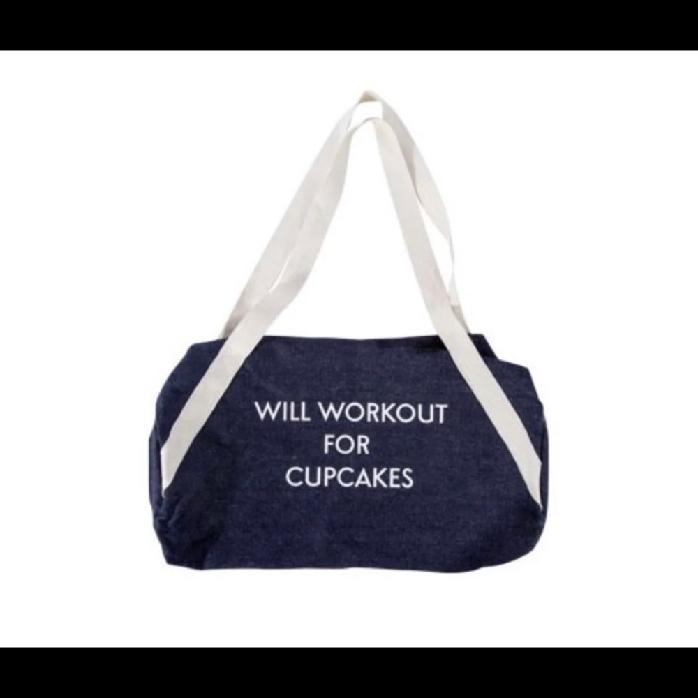 Private Party - Will workout for cupcakes Gym Bag